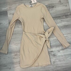 Superdown Mini Wrap Dress